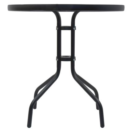 Zahradní stůl pr. 70 cm černá