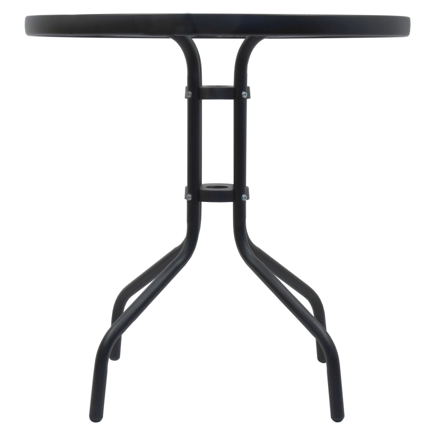 Zahradní stůl pr. 70 cm černá