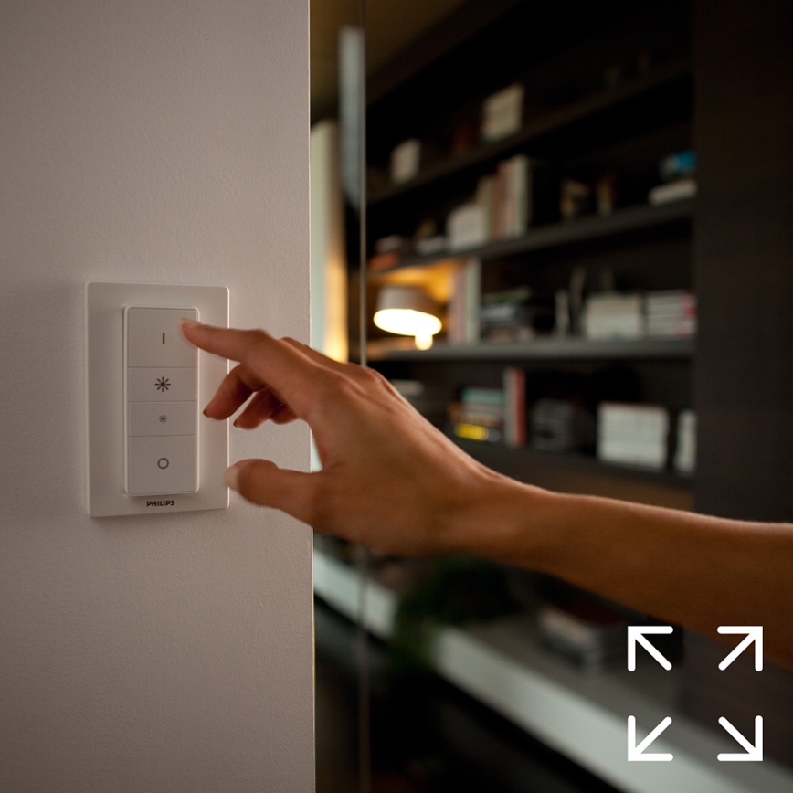 Základní sada Philips Hue STARTER KIT WHITE 3xE27/9W 2700K + Hue bridge a dimmer switch