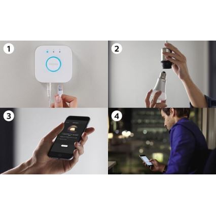 Základní sada Philips Hue STARTER KIT WHITE 3xE27/9W 2700K + zařízení k propojení