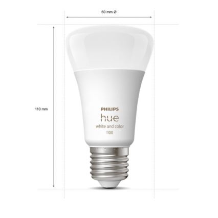 Základní sada Philips Hue WHITE AND COLOR AMBIANCE 2xE27/9W/230V 2000-6500K + Hue bridge