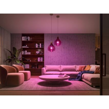 Základní sada Philips Hue WHITE AND COLOR AMBIANCE 2xE27/9W/230V 2000-6500K + zařízení k propojení