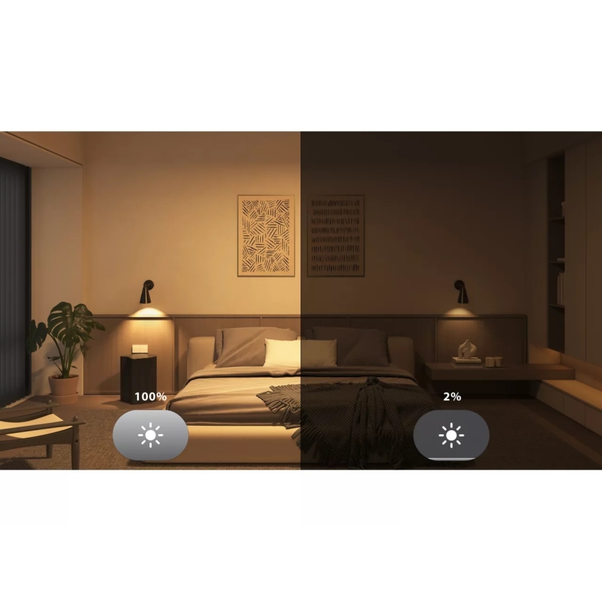 Základní sada Philips Hue WHITE AND COLOR AMBIANCE 3xE27/8,1W 1000-20000K + Hue bridge a dimmer switch