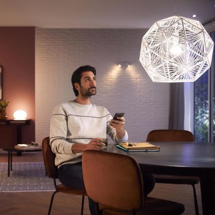 Základní sada Philips Hue WHITE AND COLOR AMBIANCE 3xE27/9W 2000-6500K + Hue bridge a dimmer switch
