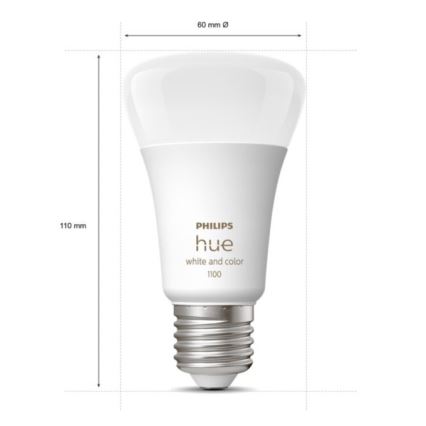 Základní sada Philips Hue WHITE AND COLOR AMBIANCE 3xE27/9W 2000-6500K + Hue bridge a dimmer switch