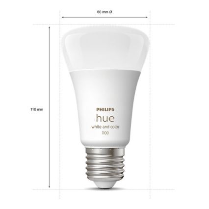 Základní sada Philips Hue WHITE AND COLOR AMBIANCE 3xE27/9W/230V 2000-6500K + Hue bridge