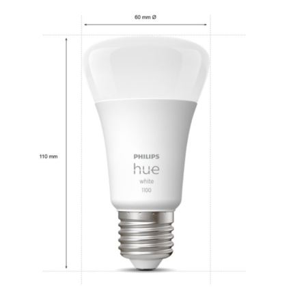 Základní sada Philips Hue WHITE 2xE27/9,5W 2700K + zařízení k propojení