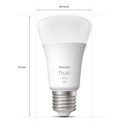 Základní sada Philips Hue WHITE 3xE27/9,5W 2700K + Hue bridge a dimmer switch