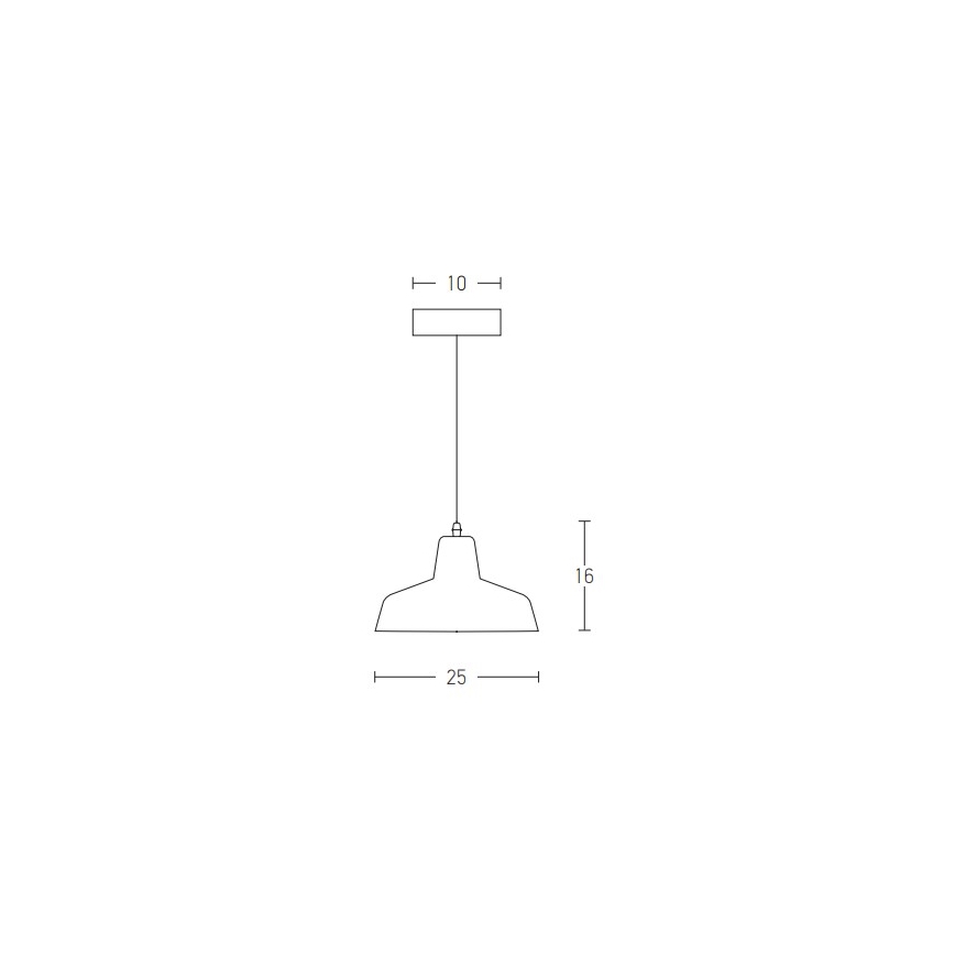 Zambelis 1655 - Lustr na lanku 1xE27/40W/230V beton