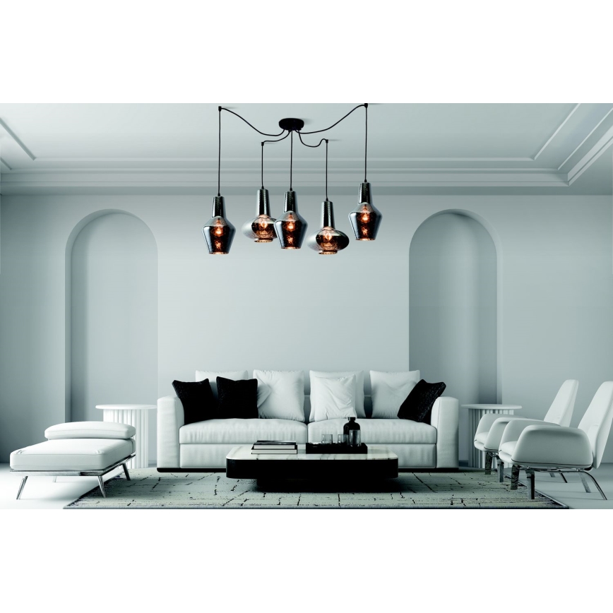 Zambelis 17150 - Lustr na lanku 5xE27/40W/230V pavouk