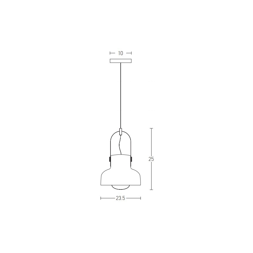 Zambelis 18190 - Lustr na lanku 1xE27/40W/230V