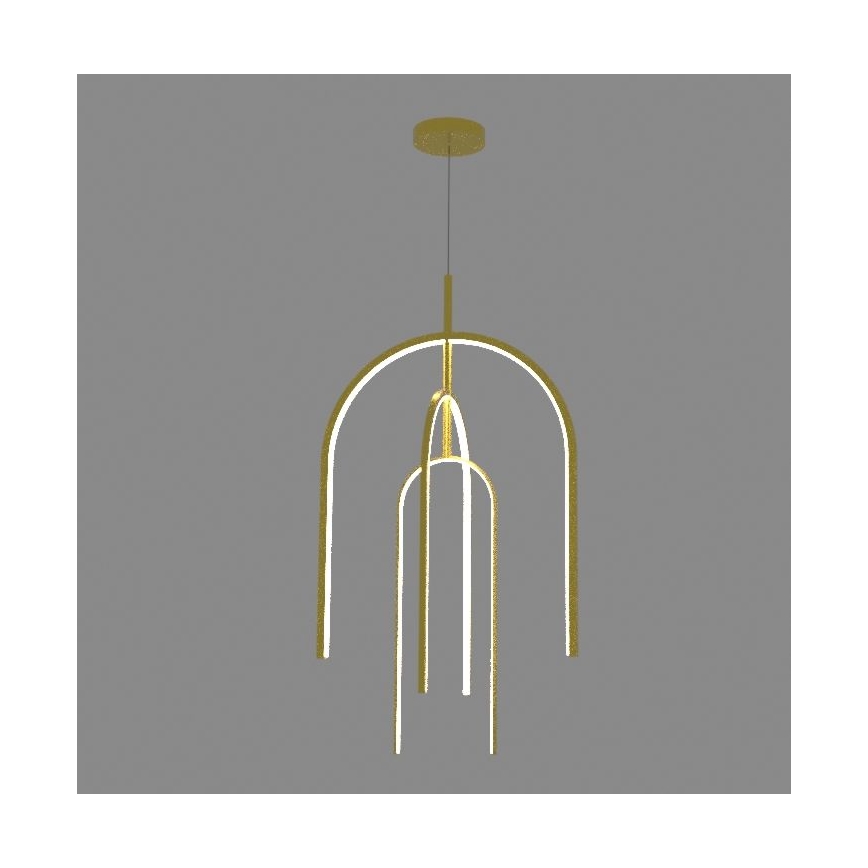 Zambelis 1931 - LED Stmívatelný lustr na lanku LED/80W/230V zlatá
