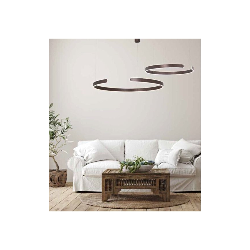 Zambelis 2013 - LED Stmívatelný lustr na lanku LED/40W/230V hnědá