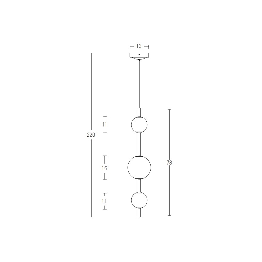 Zambelis 20132 - LED Lustr na lanku LED/12W/230V
