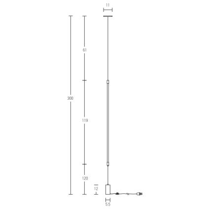 Zambelis 20184 - LED Stojací lampa LED/22W/230V