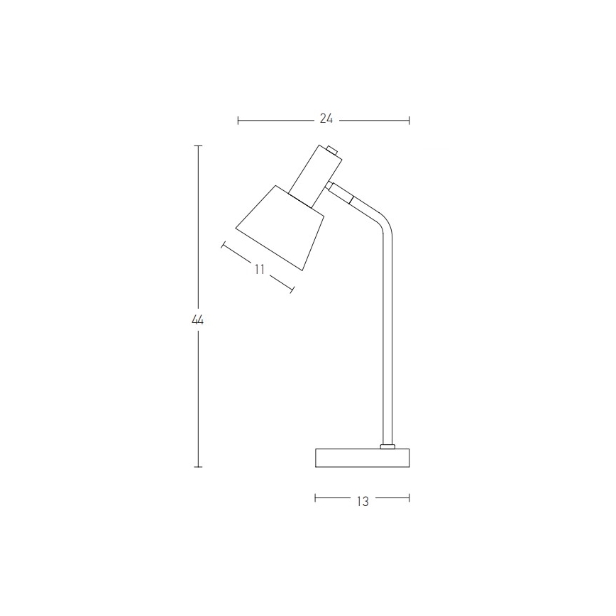 Zambelis 20220 - Stolní lampa 1xE14/25W/230V šedá