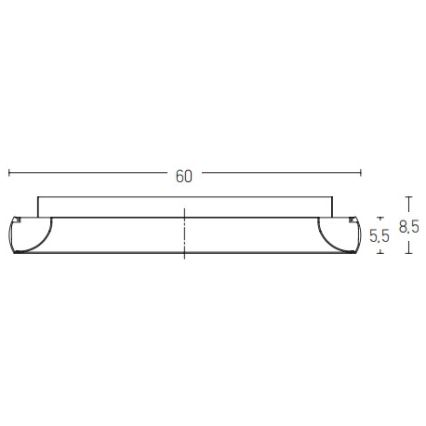 Zambelis 2048 - LED Stmívatelné stropní svítidlo LED/50W/230V pr. 60 cm černá