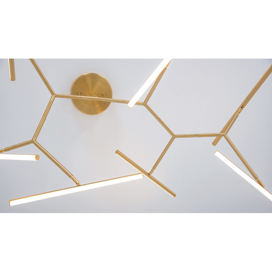Zambelis 2073 - LED Stmívatelný lustr na tyči LED/68W/230V zlatá