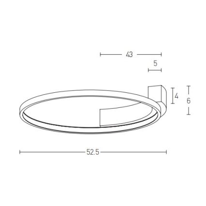 Zambelis 2077 - LED Nástěnné svítidlo LED/31W/230V pr. 52,5 cm bílá