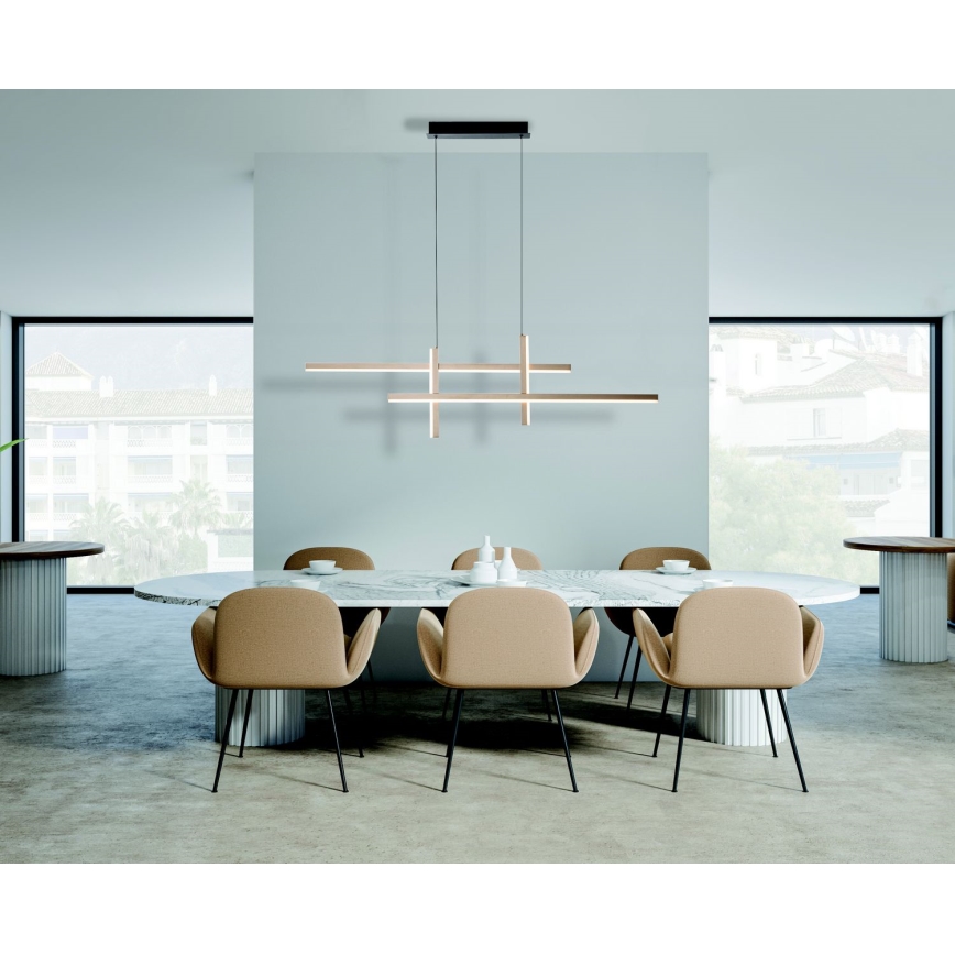 Zambelis 22022 - LED Stmívatelný lustr na lanku LED/41W/230V zlatá
