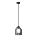 Zambelis 22051 - Lustr na lanku 1xG9/5W/230V pr. 18 cm černá