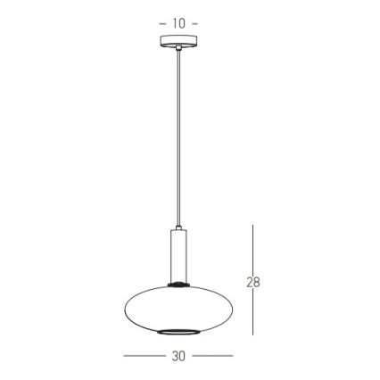 Zambelis 22072 - Lustr na lanku 1xE27/40W/230V pr. 30 cm zlatá