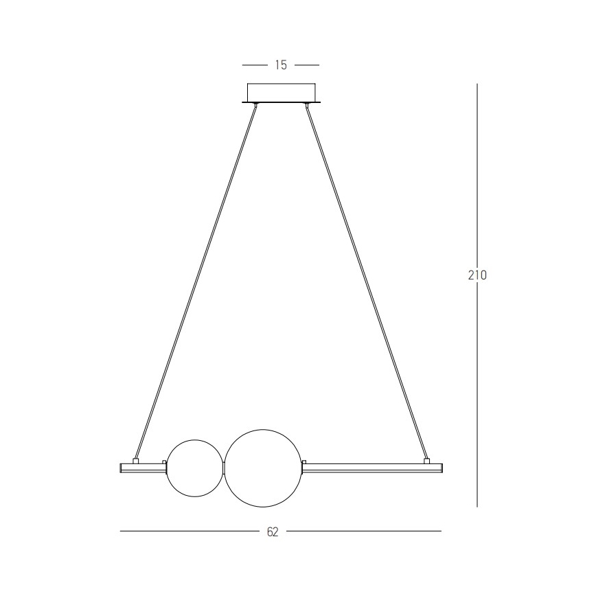 Zambelis 22109 - LED Stmívatelný lustr na lanku LED/11W/230V černá