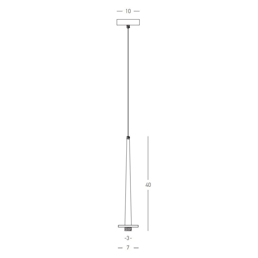 Zambelis 22111 - LED Lustr na lanku LED/3W/230V CRI90 zlatá