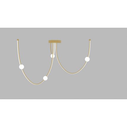 Zambelis 22248 - LED Stmívatelný lustr na lanku LED/42W/230V zlatá