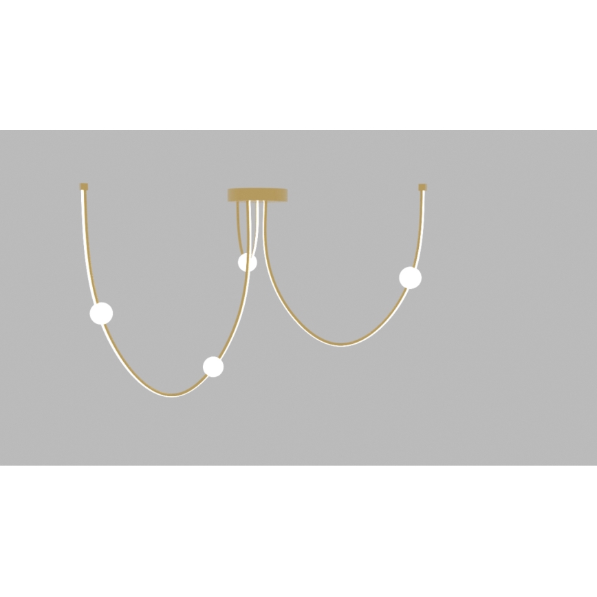 Zambelis 22248 - LED Stmívatelný lustr na lanku LED/42W/230V zlatá