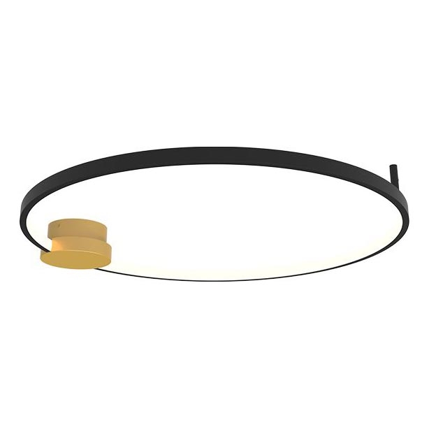 Zambelis 23098 - LED Stmívatelné stropní svítidlo LED/24W/230V 3000K pr. 60 cm černá