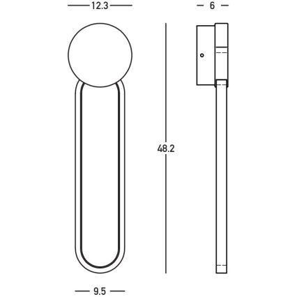 Zambelis 23102 - LED Stmívatelné nástěnné svítidlo LED/13W/230V 3000K zlatá