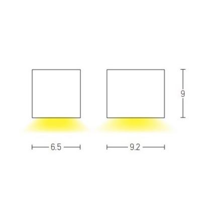 Zambelis E121 - Venkovní nástěnné svítidlo 1xGU10/15W/230V IP54 antracit