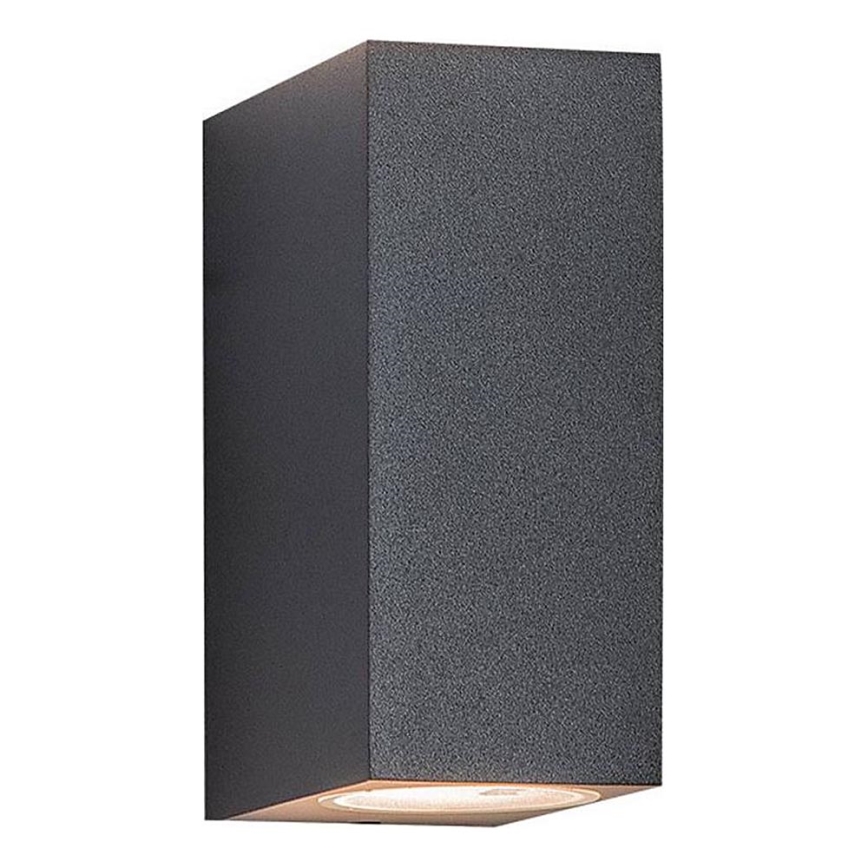 Zambelis E124 - Venkovní nástěnné svítidlo 2xGU10/15W/230V IP54 antracit