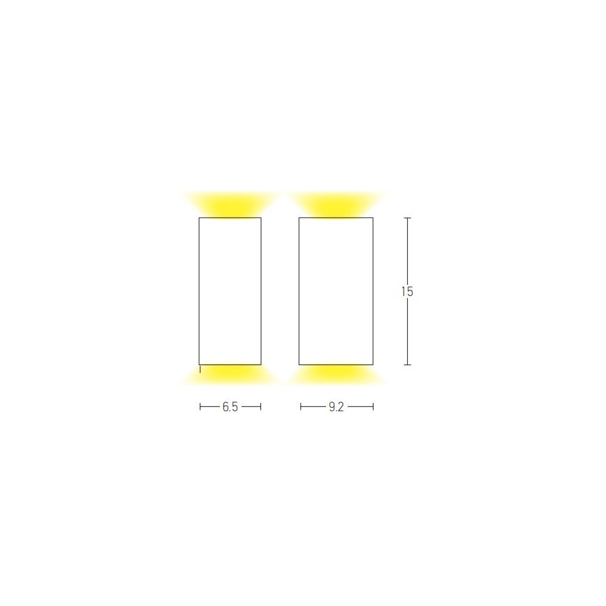 Zambelis E124 - Venkovní nástěnné svítidlo 2xGU10/15W/230V IP54 antracit