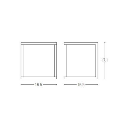 Zambelis E127 - Venkovní nástěnné svítidlo 1xE27/18W/230V IP54 antracit