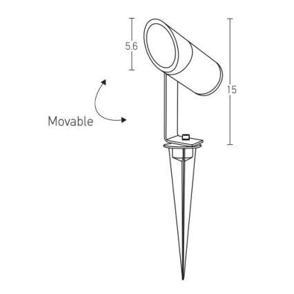 Zambelis E152 - LED Venkovní lampa LED/7W/230V IP65 antracit