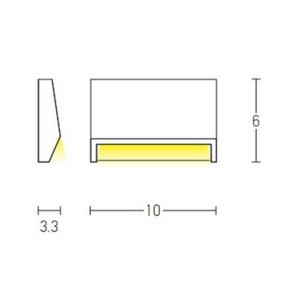 Zambelis E182 - LED Venkovní schodišťové svítidlo LED/1,5W/230V IP54 bílá