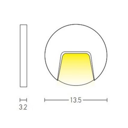 Zambelis E183 - LED Venkovní schodišťové svítidlo LED/3W/230V IP54 antracit