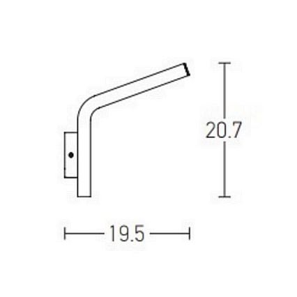 Zambelis E205 - LED Venkovní nástěnné svítidlo LED/10W/230V IP54 antracit