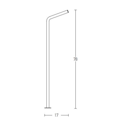 Zambelis E206 - LED Venkovní lampa LED/10W/230V IP54 antracit