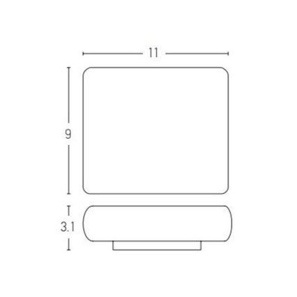 Zambelis E238 - LED Venkovní nástěnné svítidlo 2xLED/3W/230V IP65 antracit