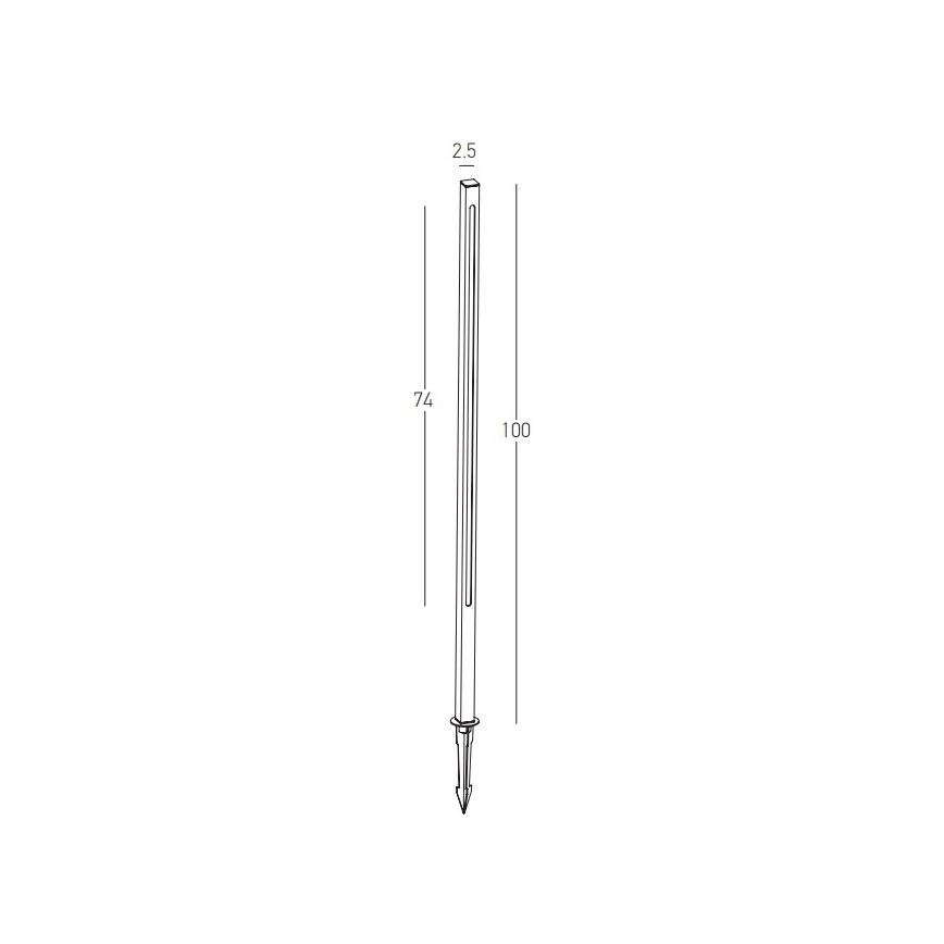 Zambelis E280 - LED Venkovní lampa LED/15W/230V IP65 hnědá