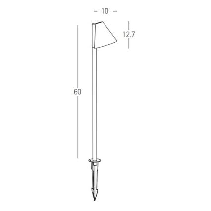 Zambelis E281 - Venkovní lampa 1xGU10/20W/230V IP65 antracit