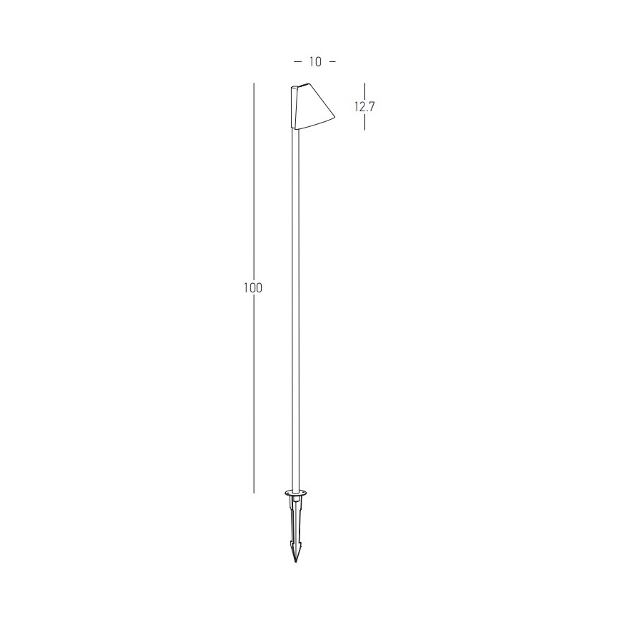 Zambelis E282 - Venkovní lampa 1xGU10/20W/230V IP65 antracit