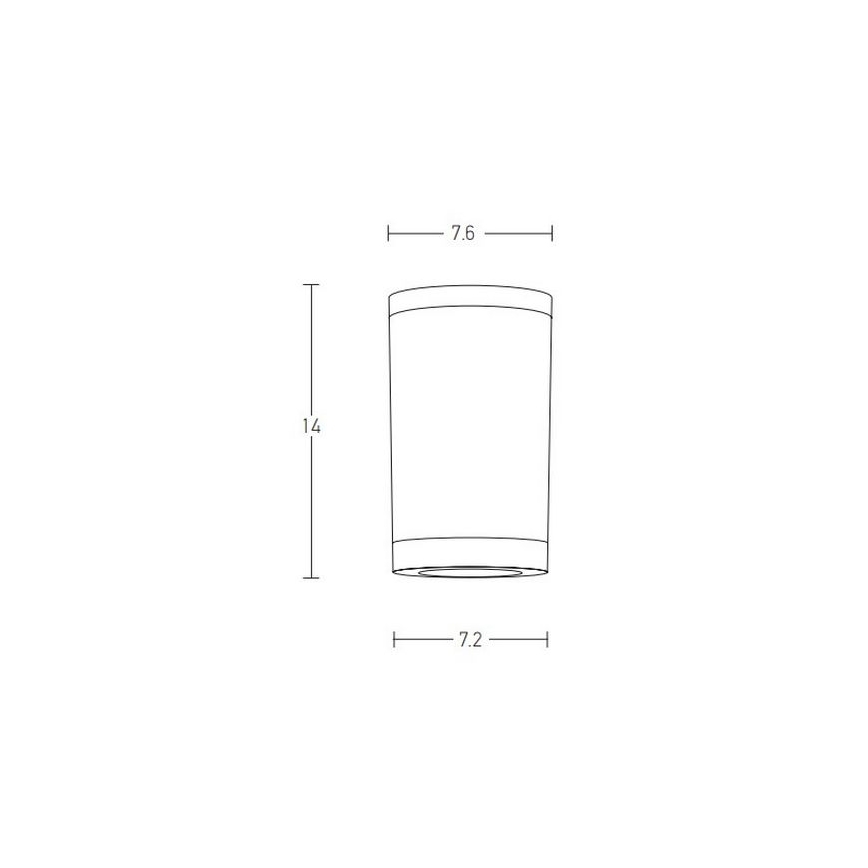 Zambelis E308 - Venkovní bodové svítidlo 1xGU10/7W/230V IP54 bílá