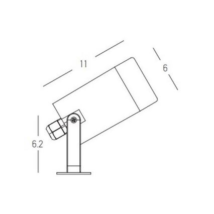 Zambelis E311 - Venkovní lampa 1xGU10/7W/230V IP54