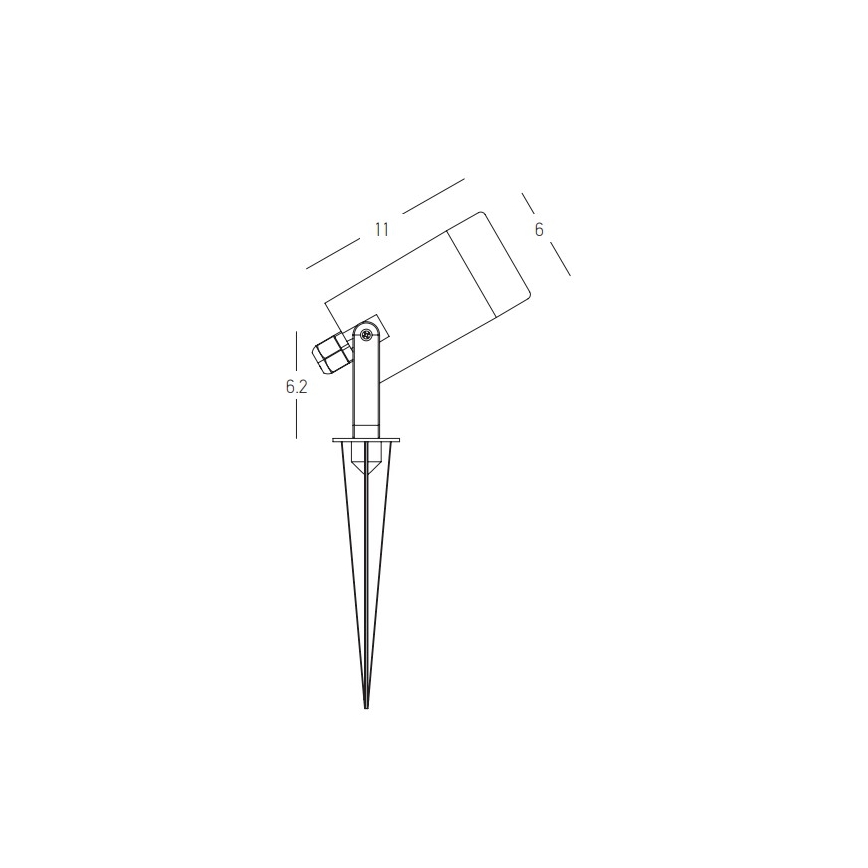 Zambelis E312 - Venkovní lampa 1xGU10/7W/230V IP54