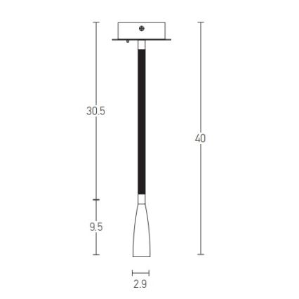 Zambelis H63 - LED Flexibilní lampička LED/3W/230V mosaz