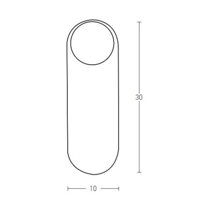 Zambelis H64-B - Nástěnné svítidlo 1xG9/9W/230V černá